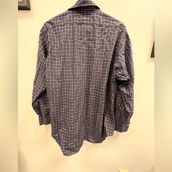 Lauren Ralph Lauren Men Dress Shirt Size 16, 32/33 Multicolor Plaid 100% Cotton - Picture 5 of 8